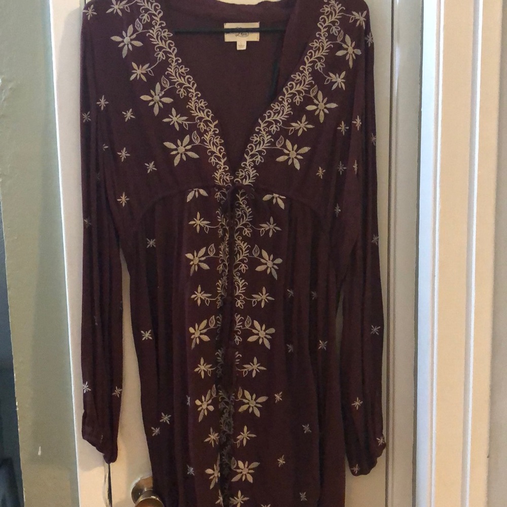 Burgundy/maroon boutique dress